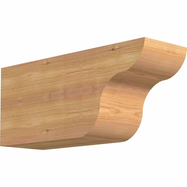 Ekena Millwork Carmel Smooth Rafter Tail, Western Red Cedar, 5 1/2"W x 8"H x 18"L RFT06X08X18CAR00SWR